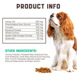 All-Natural Dog Allergy Chews with Omega Probiotics & Apple Cider Vinegar - 180 Chews for Happy, Healthy Pets!