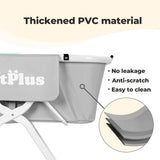 Portable Dog Bathtub, 2-In-1 Dog Bathing Station