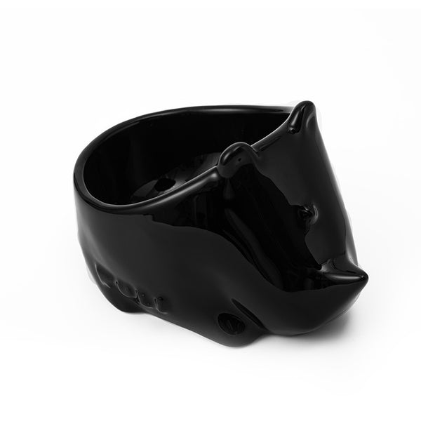 Cat Pet Bowl Ceramic Bowl Food Bowl Anti-tipping Animal Series Pet Ceramic Bowl