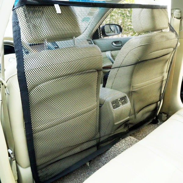 Zone Tech Dog Car Barrier - 47x34" Vehicle Mesh Net for Safe Travel with Pets