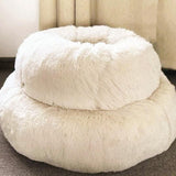 Luxurious Round Plush Pet Beds for Small Dogs and Cats - The Ultimate Cozy Nest for Your Furry Companions