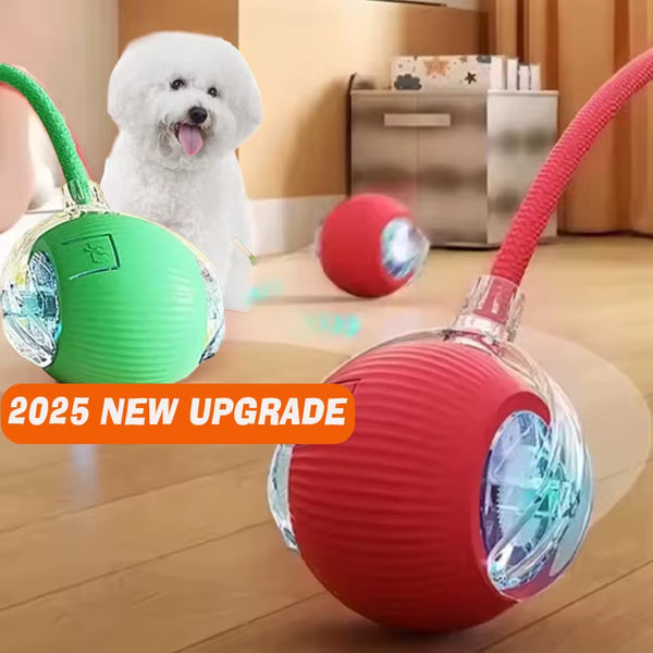 Interactive Automatic Rolling Dog Ball Toy - Rechargeable Smart Toy for Puppies and Dogs