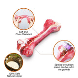 Indestructible Dog Chew Toys for Aggressive Chewers - Tough Teething Toys for Large Breeds, Natural Rubber Interactive Toys for Pet Teeth Cleaning and Boredom Relief