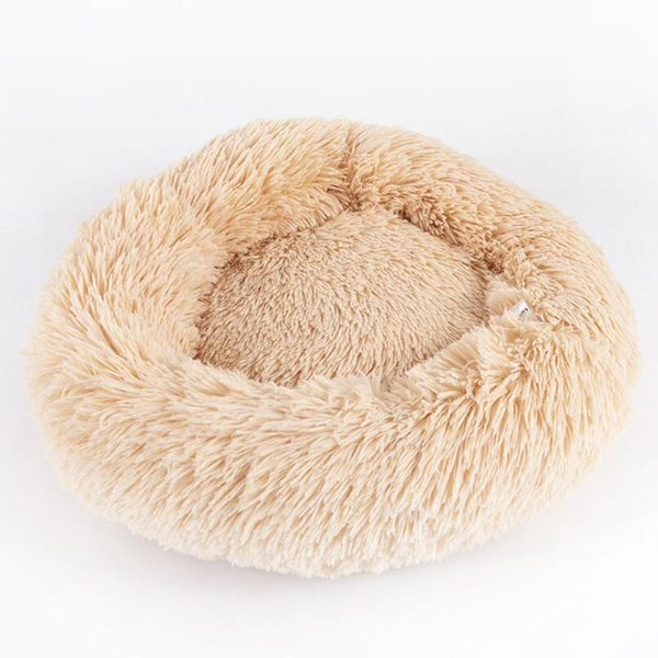 Luxurious Round Plush Pet Beds for Small Dogs and Cats - The Ultimate Cozy Nest for Your Furry Companions