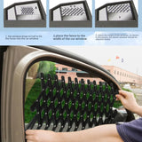 Retractable Pet Car Window Fence - Safety Grille for Travel & Ventilation in SUVs, Trucks & Cars