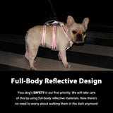 Huntboo Escape-Proof Reflective Dog Harness - Adjustable, Breathable, and Durable Vest for Small to Large Dogs - Perfect for Walking, Training, and Running