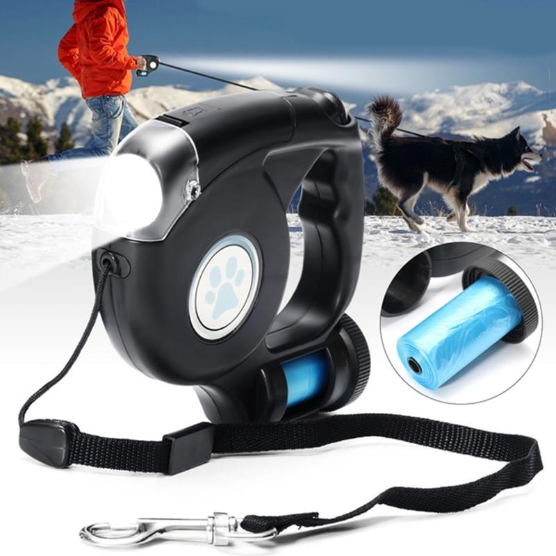 LED Retractable Dog Leash - My Pet Collective LED Retractable Dog Leash