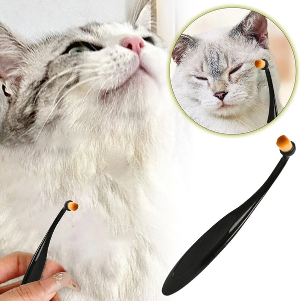 Pet Tear Stain Remover Brush - Essential Grooming Tool for Dogs and Cats, Perfect for Eye Area Hygiene!