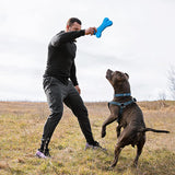 Durable Indestructible Dog Toys for Aggressive Chewers - Squeaky Chew Bones for Large Breeds, Tough Natural Rubber Puppy Chews for Effective Dental Care