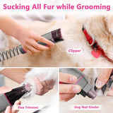 Professional Clippers with 10 Proven Grooming Tools for Dogs and Cats
