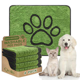 Qeils Reusable Washable Dog Pee Pads - 2 Pack Super Absorbent Potty Training Solution for Floors, Couches, Beds, and Crates - 36