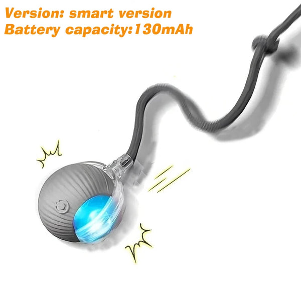 Interactive Automatic Rolling Dog Ball Toy - Rechargeable Smart Toy for Puppies and Dogs