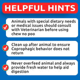 No Poo Treats - Effective Coprophagia Solution for Dogs - Probiotics & Enzymes for Digestive Health & Fresh Breath - Made in USA - 180 Chews