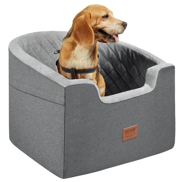  Waterproof Dog Booster Seat for Car with a Storage Pocket