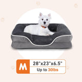 Premium Orthopedic Memory Foam Pet Bed for Small Dogs and Cats - Washable Cover, Non-Slip Base, Waterproof Liner, and Egg Crate Foam for Superior Sleep Comfort