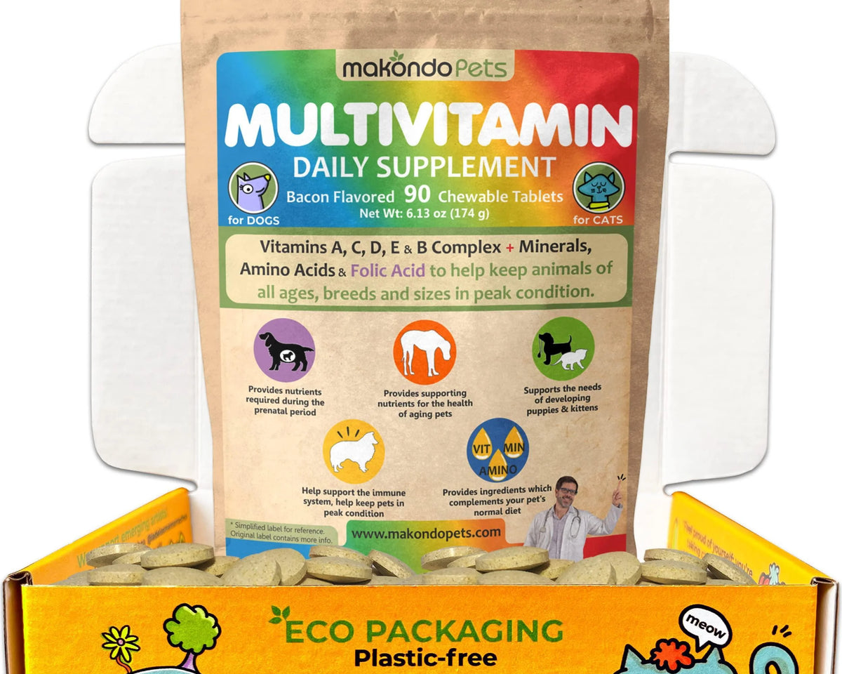 Premium Prenatal Multivitamins for Dogs and Cats - Enriched with Folic Acid and Essential Minerals
