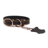 Classic Leather Dog Collar with Hangtag - My Pet Collective Classic Leather Dog Collar with Hangtag