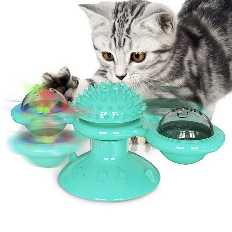 Scratch Hair Windmill Cat Toy - My Pet Collective Scratch Hair Windmill Cat Toy